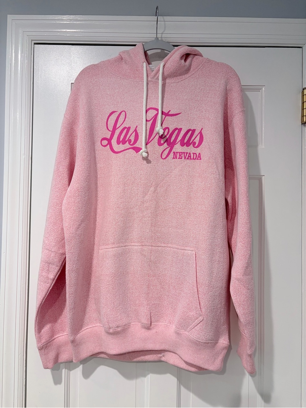 Las Vegas Nevada Pink Pullover Hoodie Sweatshirt XL NWT